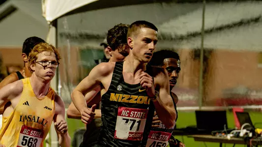 Drew Rogers during the 10,000m race at the Raleigh Relays.