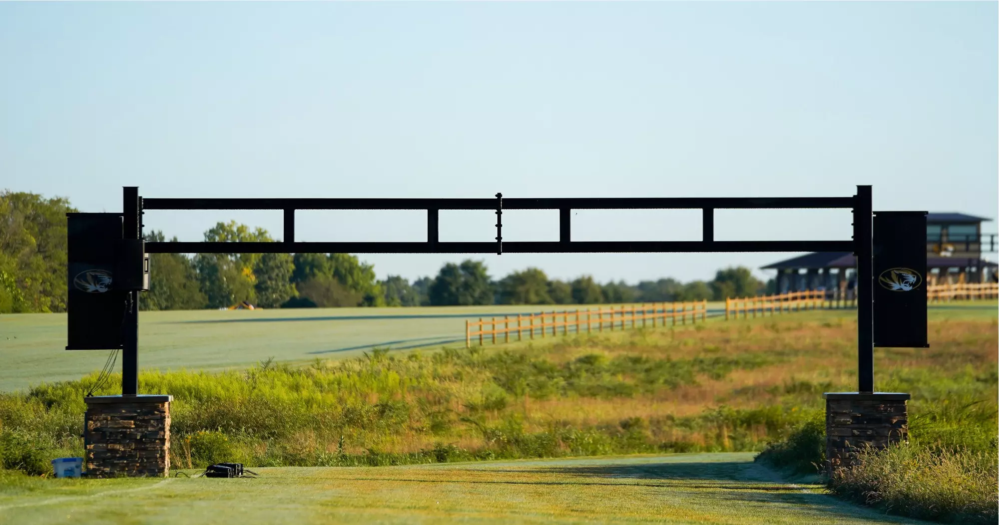 One of the markers of the Gans Creek Cross Country Course.