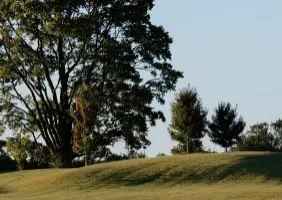 The beautiful, lightly rolling hills of the Gans Creek Cross Country Course.