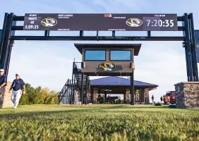 Finish line of the Gans Creek Cross Country Course.
