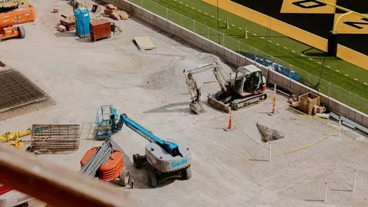 Memorial Stadium Construction