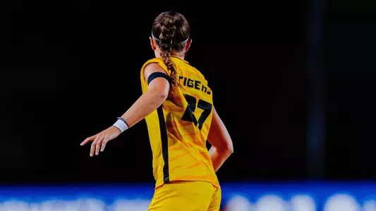 Senior forward Hailey Chambliss during Mizzou's 2-1 loss at No. 15 Memphis on August 28, 2025.