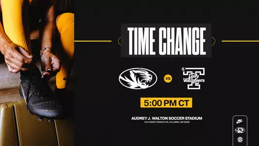 Mizzou Soccer match time change for Tennessee game