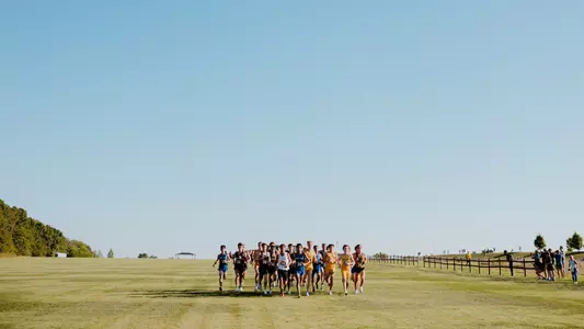 Mizzou men's cross country runs during the Mizzou XC Opener on Aug. 29, 2025.