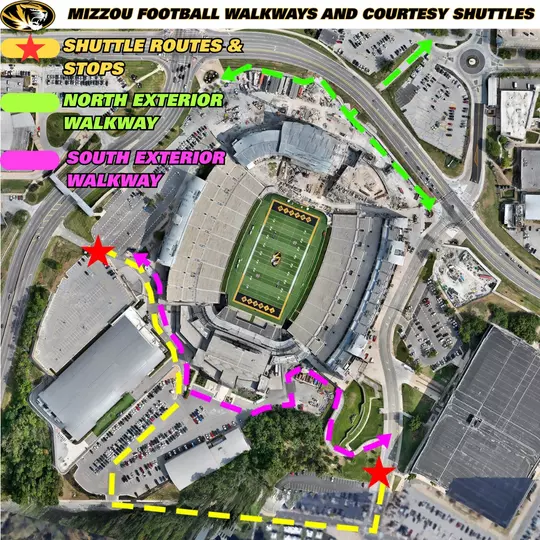 2025 Memorial Stadium Walkways-Courtesy Shuttles