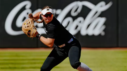 Madison Uptegrove Fields the Ball During Fall Ball