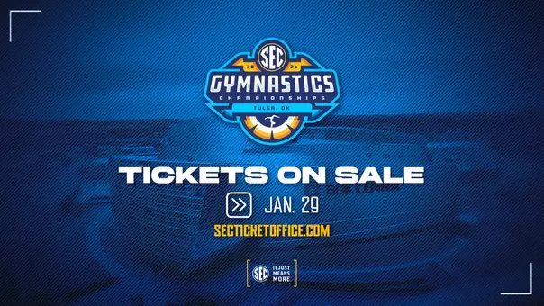 SEC announces SEC Gymnastics Championship tickets went on sale Jan. 29, 2026.