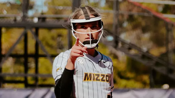 Abby Carr Acknowledges Strikeout against Liberty at the NFCA Division I Leadoff Classic