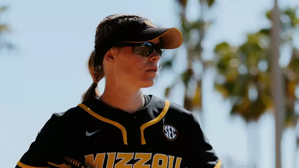 Sophie Smith Standing at second base during the NC State game