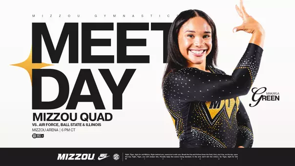 Mizzou Quad meet day graphic