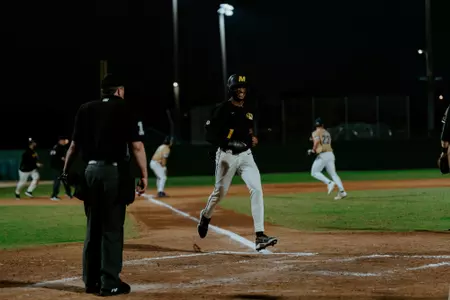 Mizzou baseball defeated Mount St. Mary's, 5-4, at Terry Park in Fort Myers, Fla., Feb. 14, 2026, to earn its first win of the season.