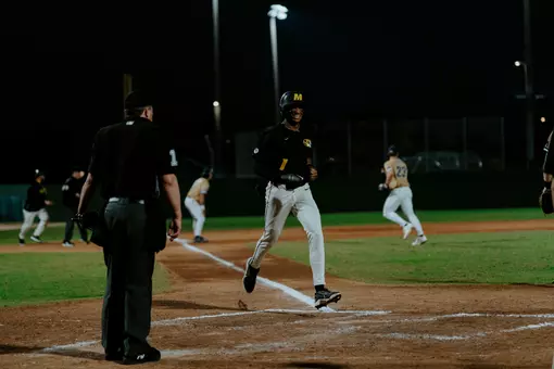 Mizzou baseball defeated Mount St. Mary's, 5-4, at Terry Park in Fort Myers, Fla., Feb. 14, 2026, to earn its first win of the season.