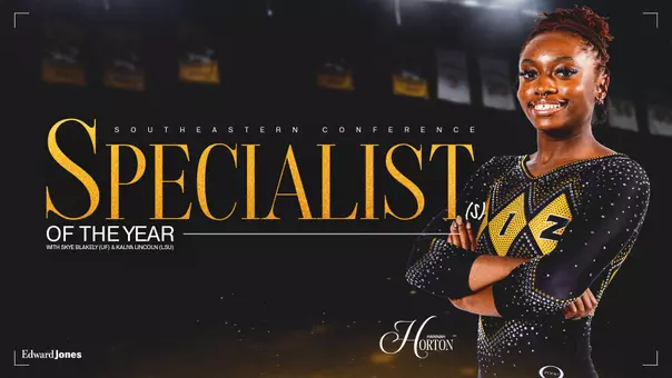 Mizzou gymnastics' Hannah Horton named 2026 SEC Specialist of the Year.
