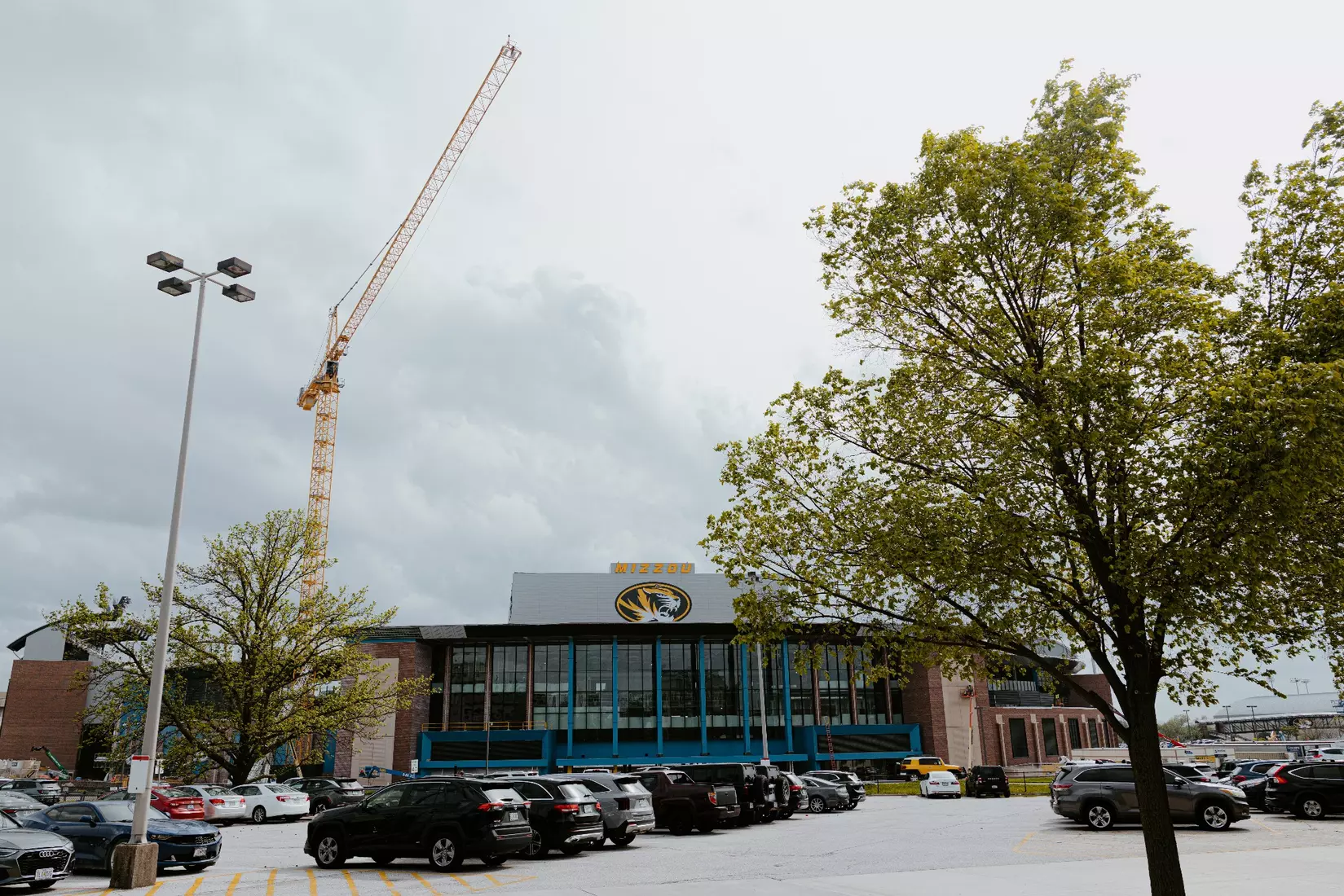 View of MSCP from North of the Memorial Stadium.