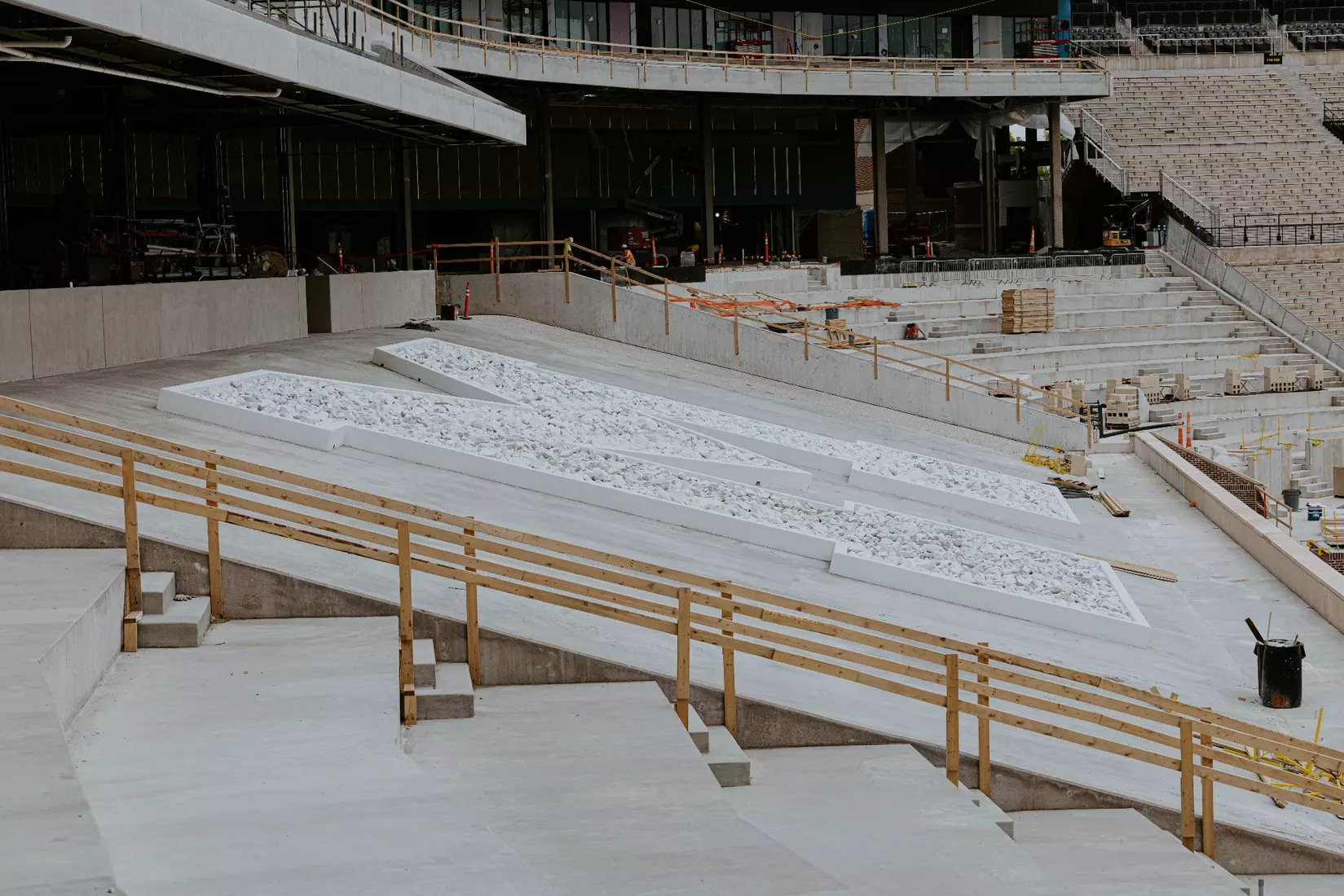 Restored Rock M from the The Hill north of Faurot Field.