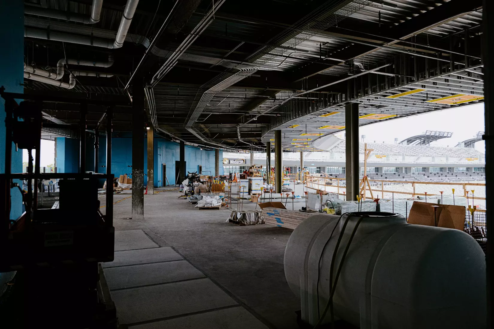 View from the upper level of the Memorial Stadium Centennial Project.