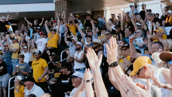 Crowd celebrates during the Alabama series