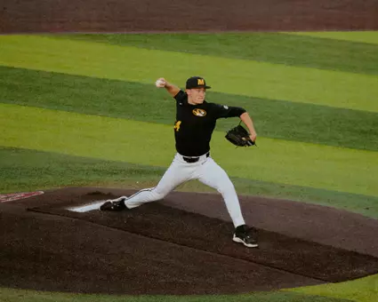 Mizzou baseball played at Oklahoma's Home Field, L. Dale Mitchell Baseball Park, April 17, 2026