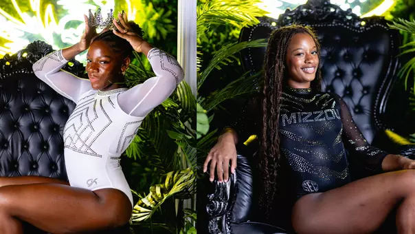 Incoming Mizzou gymnasts Imani White and Kendall Morgan.