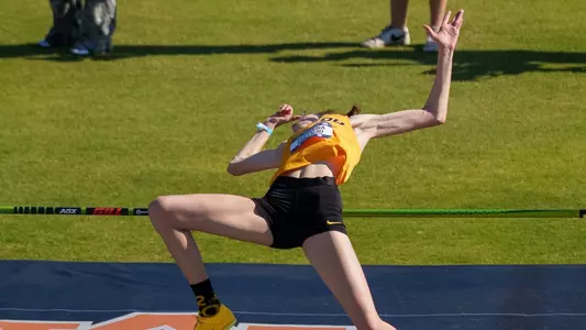 Marleno Tresnjo during high jump at the 2026 SEC Outdoor Track & Field Championship