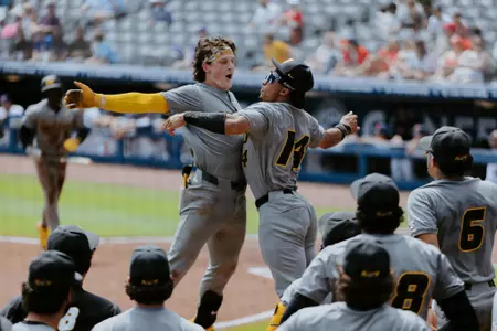 Kam Durnin homers in the first round of the SEC Tournament versus No. 17 Ole Miss on May 19, 2026