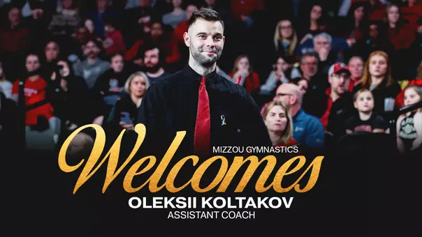 Oleksii Koltakov joins the Mizzou gymnastics staff as assistant coach.