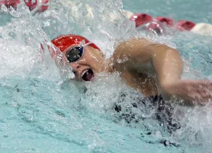 Mavs in Second After First Day of NCC Swim Meet - Omaha Athletics