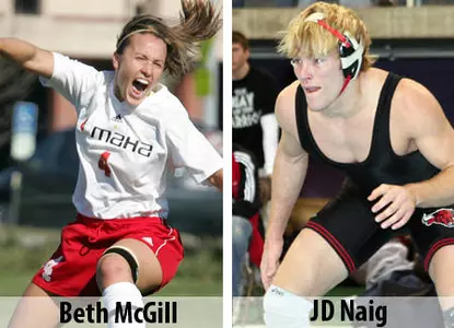 McGill, Naig Named NCC Honor Athletes