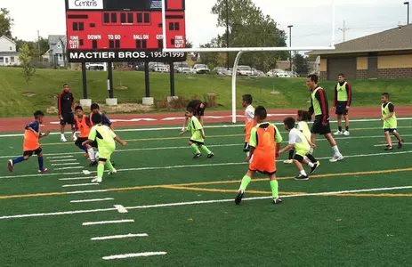Mavs Kick Around with Local Youth in South Omaha - Omaha Athletics