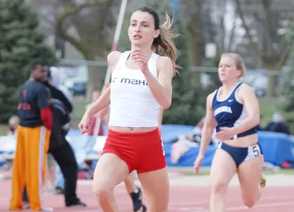 Saka Posts Top Qualifying Mark at Husker Meet - Omaha Athletics