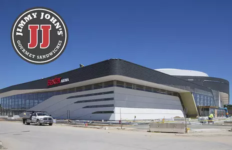 Jimmy John's Sponsors Court at Baxter Arena