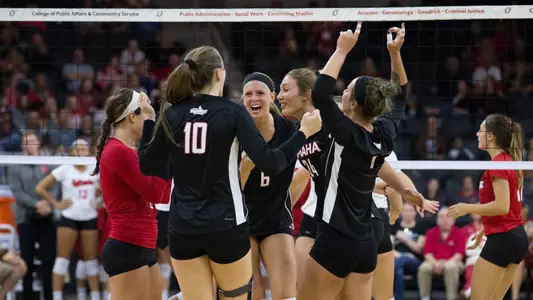 Volleyballl team celebration