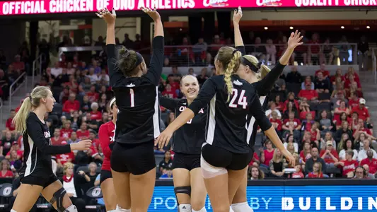 Volleyballl team celebration