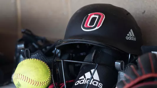 Softball Helmet and ball