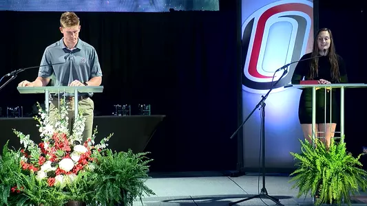 Student presenters at the Maverick Awards