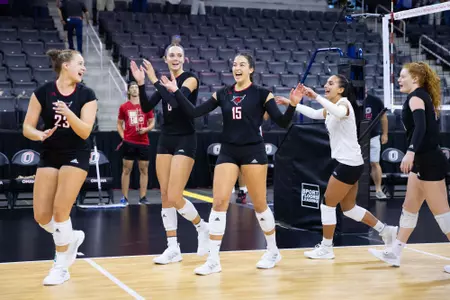 Volleyball Celebration vs. UNC