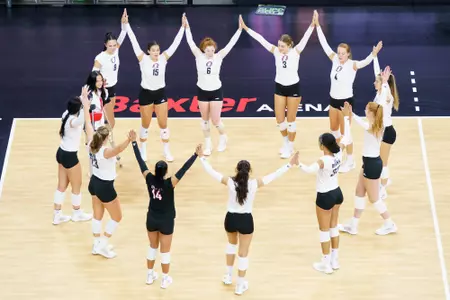 Volleyball Celebration vs. Wichita
