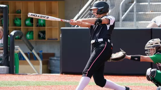 Softball hit