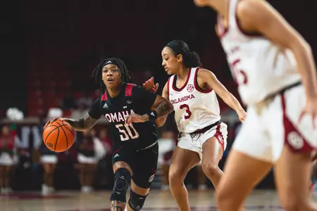 Ja Harvey drives vs Oklahoma