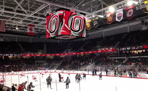 Baxter Arena New Videoboard Rendering June 2025