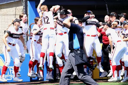 Katherine Johnson home run celebration