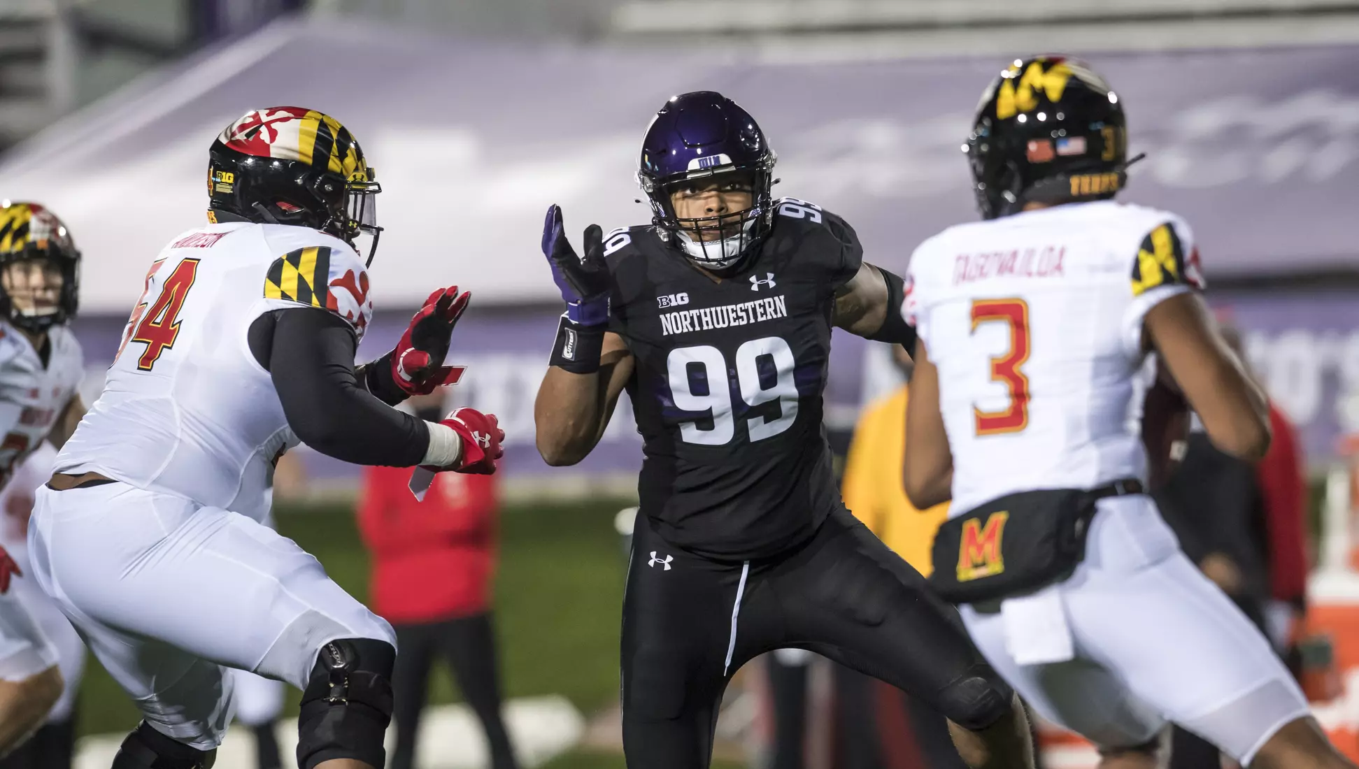Northwestern University Football against Maryland Oct 24, 2020 in Evanston, Ill.