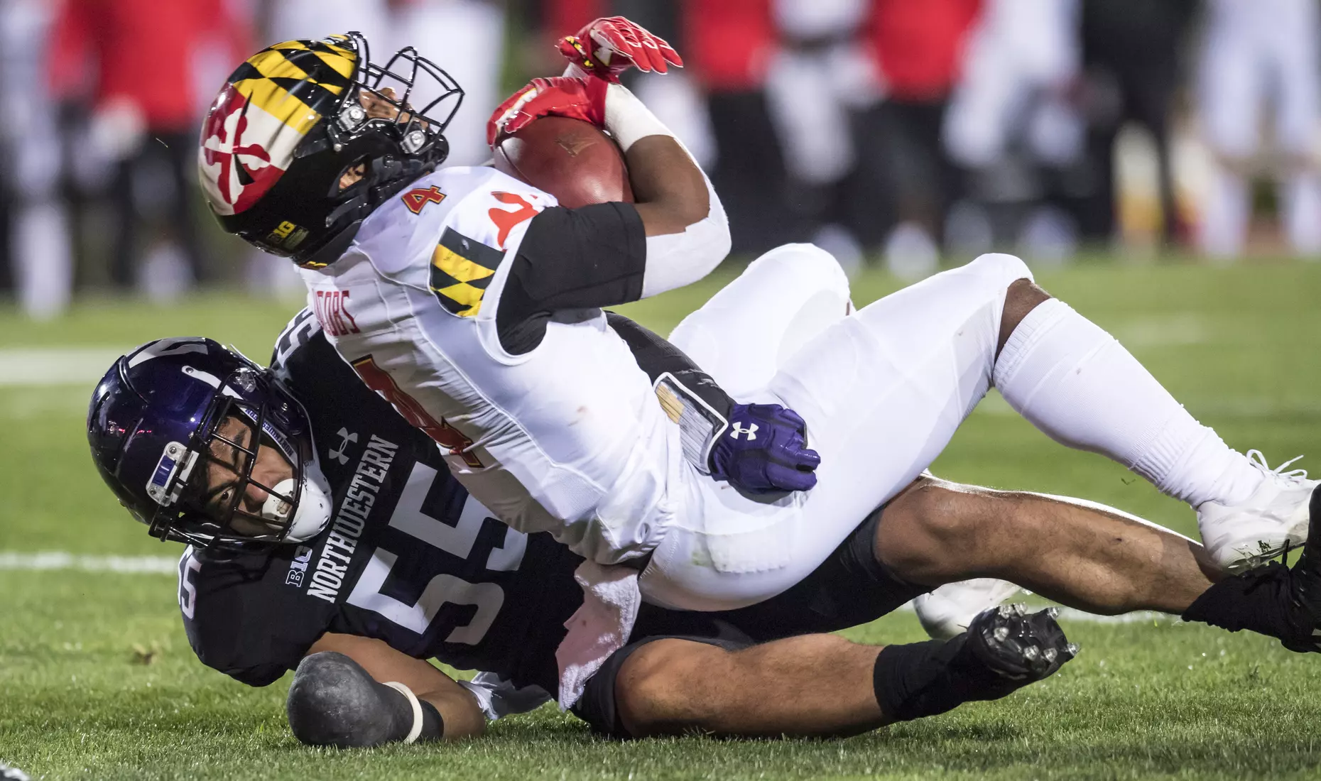 Northwestern University Football against Maryland Oct 24, 2020 in Evanston, Ill.
