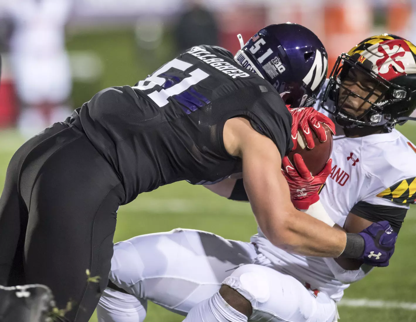 Northwestern University Football against Maryland Oct 24, 2020 in Evanston, Ill.