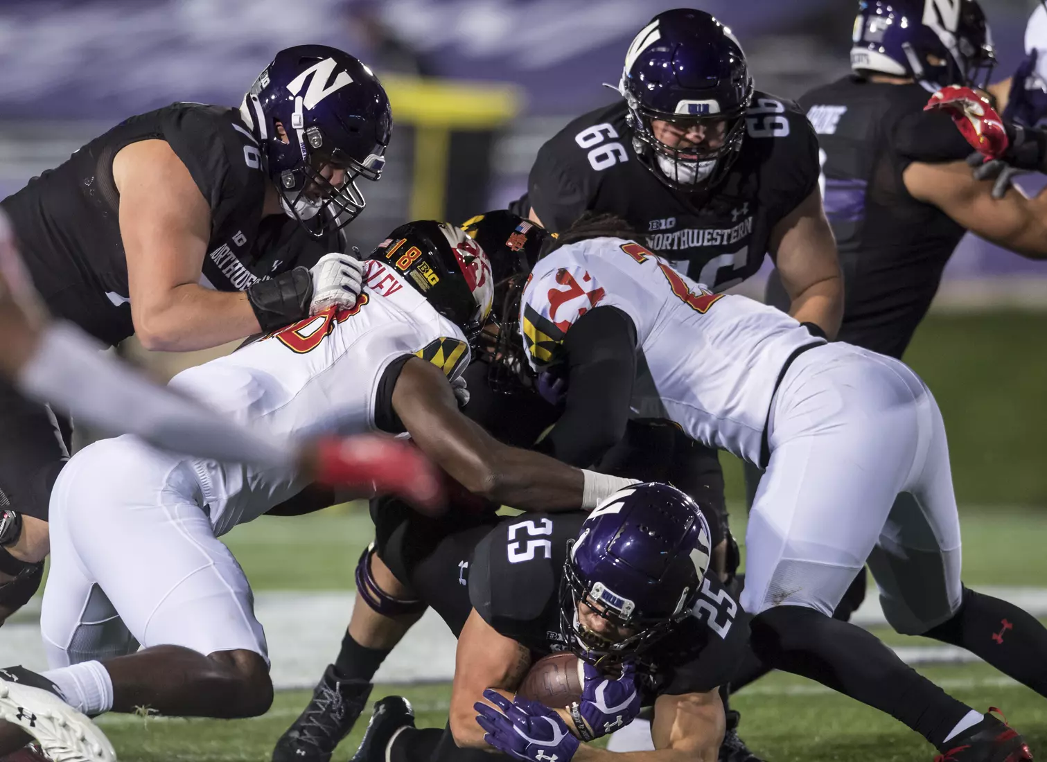 Northwestern University Football against Maryland Oct 24, 2020 in Evanston, Ill.