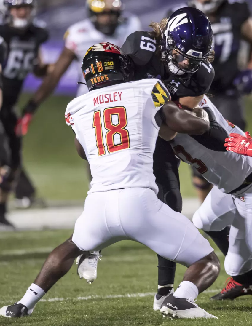 Northwestern University Football against Maryland Oct 24, 2020 in Evanston, Ill.
