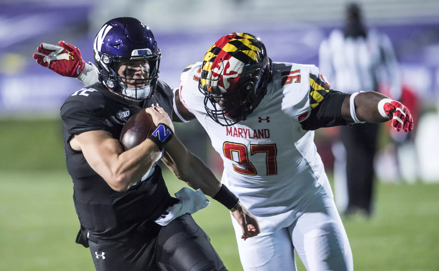 Northwestern University Football against Maryland Oct 24, 2020 in Evanston, Ill.