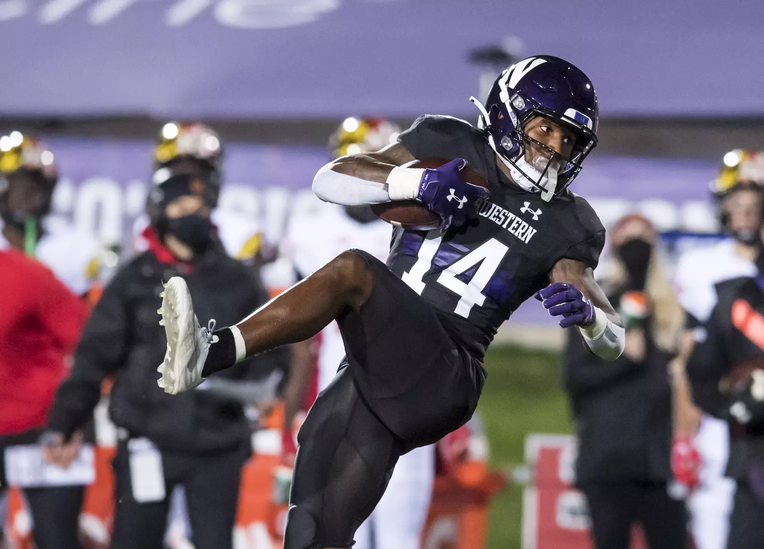 Northwestern University Football against Maryland Oct 24, 2020 in Evanston, Ill.