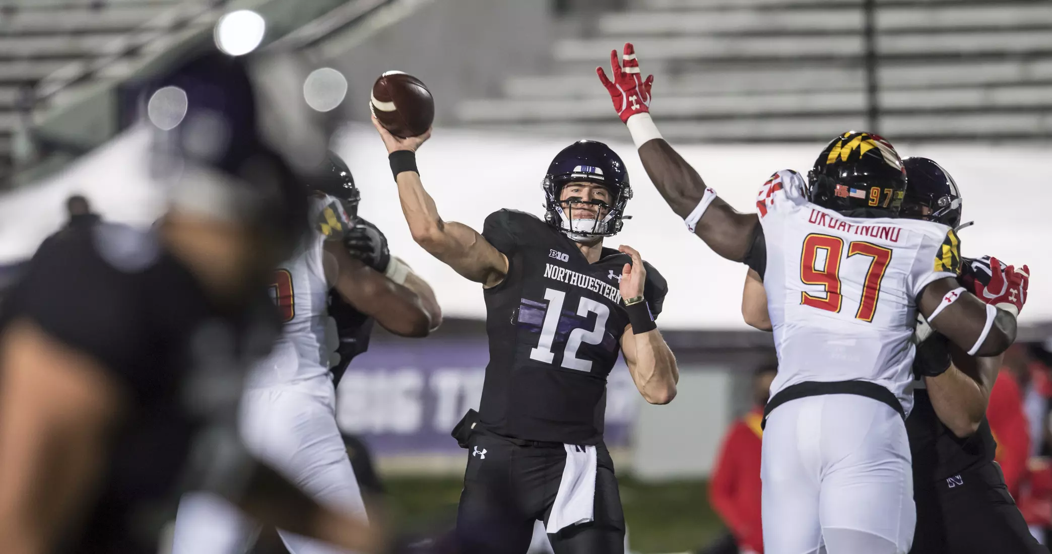 Northwestern University Football against Maryland Oct 24, 2020 in Evanston, Ill.