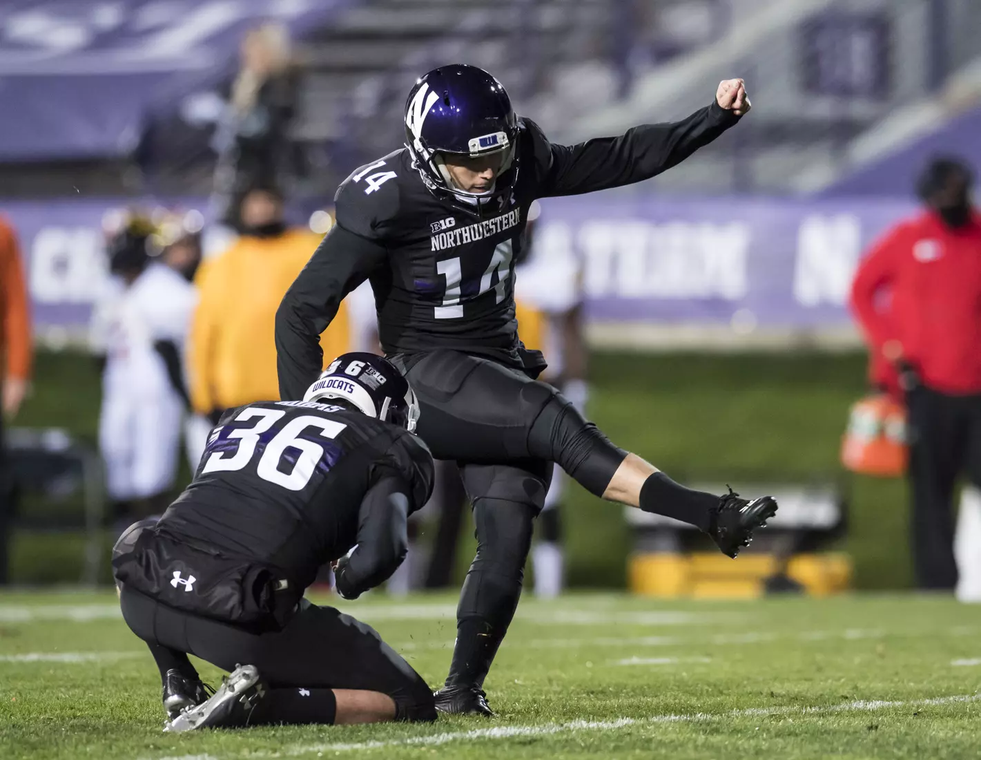 Northwestern University Football against Maryland Oct 24, 2020 in Evanston, Ill.